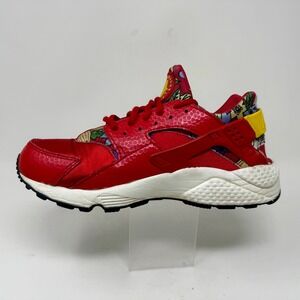 Nike Air Huarache Run Print Womens 9 University Red Floral Sneakers 725076-601 9